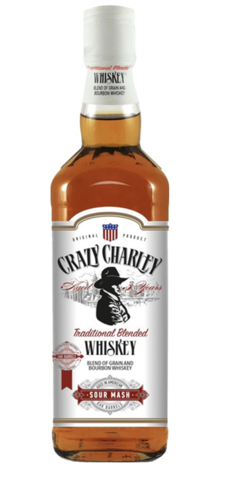 Віскі Crazy Charley Blended 40% 0.7 л
